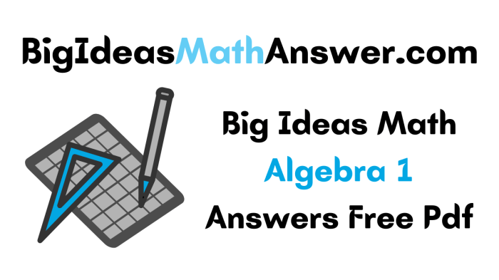 Big ideas math algebra 1 answers pdf