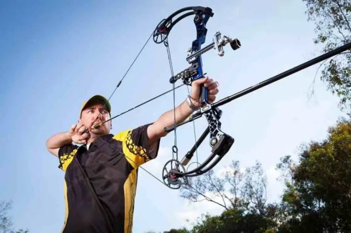 Where is the stabilizer located on the following compound bow